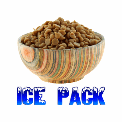 Peanut Butter Baking Chips, Mini, 12 oz. Pantry Bag WITH ICE PACK