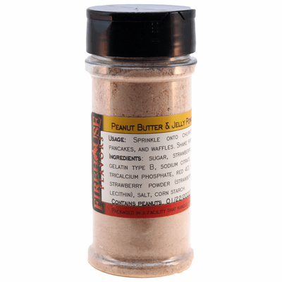 Peanut Butter & Jelly Flavored Powder in a Large Spice Jar (4.41 oz.)