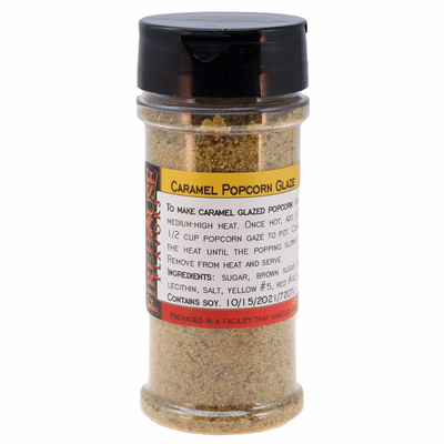 Popcorn Glaze, Caramel, in a Large Spice Jar (6.35 oz.)