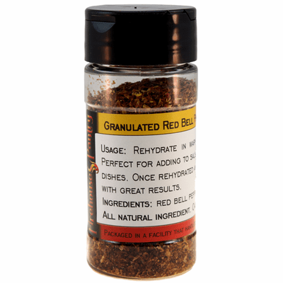 Red Bell Pepper, Dried, Granulated, in a Spice Jar (1.76 oz.)
