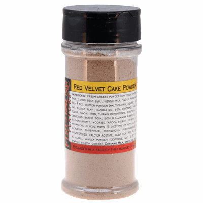Red Velvet Cake Flavored Powder in a Large Spice Jar (4.06 oz.)