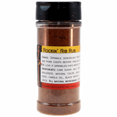 Rockin' Rib Rub & BBQ Seasoning, All Natural, in a Large Spice Jar (6.17 oz.)
