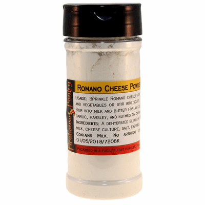 Romano Cheese Powder in a Large Spice Jar (3.17 oz.)