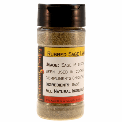 Sage, Rubbed, in a Spice Jar  (1.06 oz.)