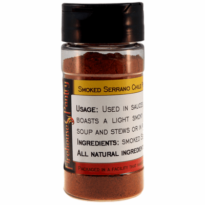 Serrano Chili Pepper, Smoked, Ground, in a Spice Jar (1.94 oz.)