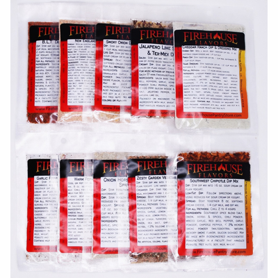 U-Pick Savory Dip Mix Sampler Pack, Choose 10 Flavors