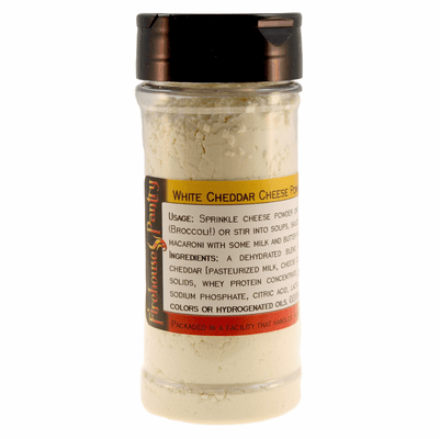 White Cheddar Cheese Powder in a Large Spice Jar (3.53 oz.)