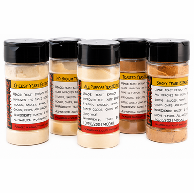 Yeast Extract Sampler - 5 Varieties - 1 Spice Jar of Each