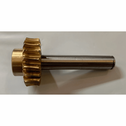4 1/2 x 6 metal band saw bronze drive gear and shaft only 20 tooth
