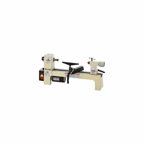Shop Fox W1704 8" x 13" Benchtop Wood Lathe Ideal for pen turning and small projects.