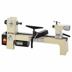 Shop Fox W1704 8" x 13" Benchtop Wood Lathe Ideal for pen turning and small projects.
