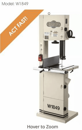 Shop Fox W1849 Resaw Bandsaw 