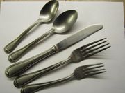 Gorham CROWN BEAD FROSTED 5-piece Place Setting