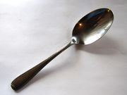Gorham RIBBON EDGE FROST Tablespoon / Serving Spoon