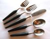 OUT OF STOCK Grenadier Forged Stainless Japan EBONY 5-piece Place Setting