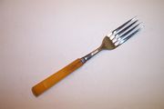 Hull BUTTERSCOTCH BAKELITE Dinner Fork