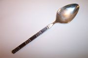 Oneida Community MADRID Black Accent Tablespoon / Serving Spoon