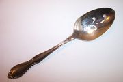 Oneida Deluxe STRATHMORE / HERITAGE Pierced Serving Spoon