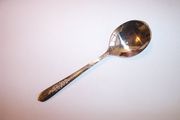 Oneida Nobility Plate ROYAL ROSE Round Cream Soup Spoon