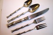 OUT OF STOCK Towle Supreme Cutlery BAMBOO 5-Piece Place Setting
