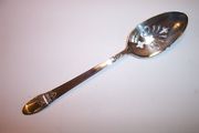Rogers Bros 1847 FIRST LOVE Pierced Serving Spoon