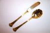 OUT OF STOCK Towle GOLD TIARA Butter Knife and Sugar Spoon