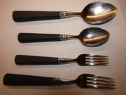 Williams-Sonoma WSF13  Black Green Handle  13-piece grouping