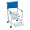 Shower Chair w/ Folding Footrest & Square Pail