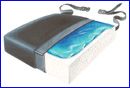 Thin-Line Gel-Foam Cushion,Vinyl w/LSI Cover, 20" x 16" x 1"