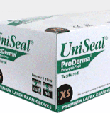UniSeal Proderma Smooth Latex Exam Gloves