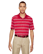 Adidas PureMotion Texture Stripe Polo  Power Red
