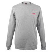 Hanes Beefy-T - 100% Cotton Long Sleeve T-Shirt - Light Steel