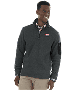 MEN'S HEATHERED FLEECE PULLOVER