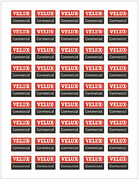 VELUX COMMERICAIL LOGO STICKER SHEET