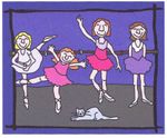 Ballet Dancers by Shelly Atkinson - Pattern Only or Complete Rug Hooking Kit