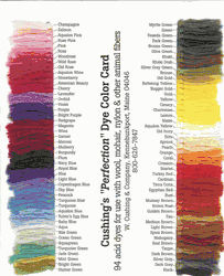 Cushing Acid Dyes - Complete Set of All 98 Colors