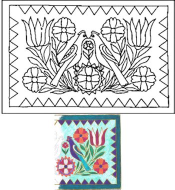 Fraktur Garden (Medium) by Bea Brock-Pattern Only