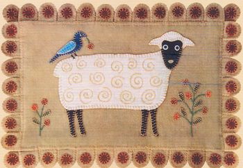 Fredericksburg Penny Rug Patterns- Sheep & Berries- Free US Shipping