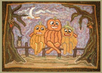 Fright Night - Pattern Only or Complete Rug Hooking Kit