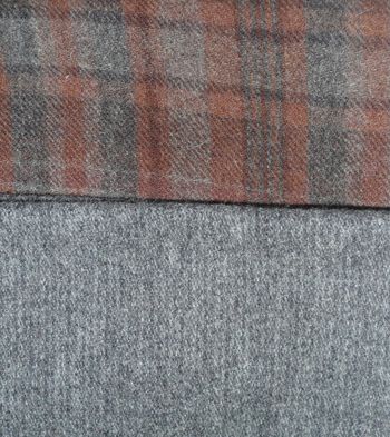 Grey and Brown Plaid Pairing