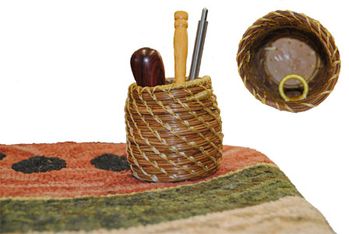 Handmade Pine Needle Snippet & Tool Basket