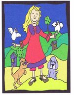 Me and My Friends by Shelly Atkinson - Pattern Only or Complete Rug Hooking Kit