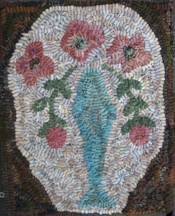 Faye's Vintage Vase by Marijo Taylor - Complete Wool Kit Only - Free US Shipping