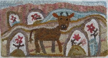 Little Cow by Marijo Taylor - Complete Wool Kit Only - Free US Shipping