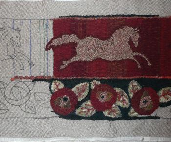 New Rug Pattern-Run for the Roses in Progress