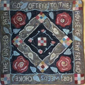 Thy Friend by Marijo Taylor - PATTERN and Complete Rug Hooking Kit - Free US Shipping
