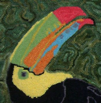 New! Toucans (Large) by Melissa Eisenbach-Pattern Only or Complete Rug Hooking Kit 