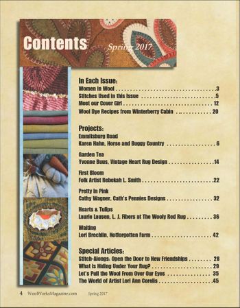 Wool Works Magazine Premier Issue - Spring 2017 Free US Shipping