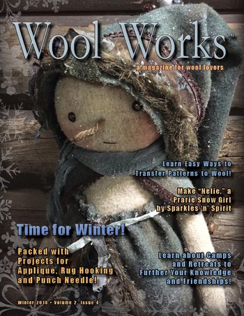 Wool Works Magazine Winter 2018 Issue Free US Shipping