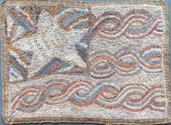 One Nation Intertwined by Marijo Taylor - PATTERN and Complete Rug Hooking Kit - Free US Shipping